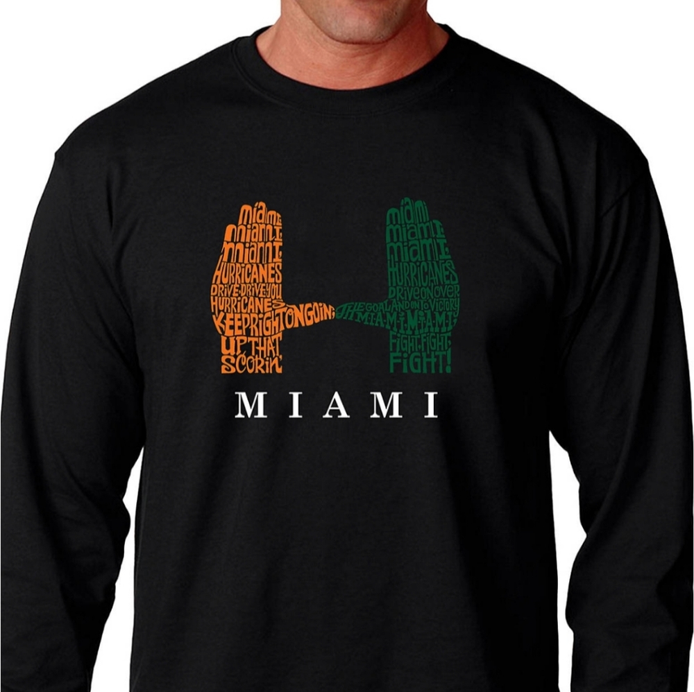 L.A.Pop Art NWT Miami hurricanes graphic t-shirt